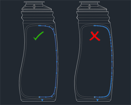 Splines vs line